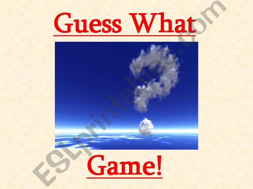 animal guessing game powerpoint