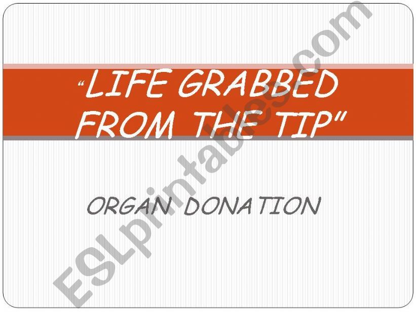 Organ Donation powerpoint