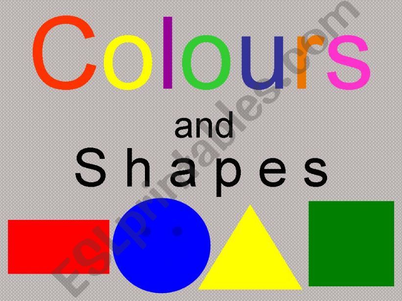 Colours and Shapes powerpoint