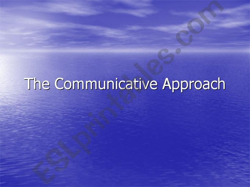 communicative approach powerpoint