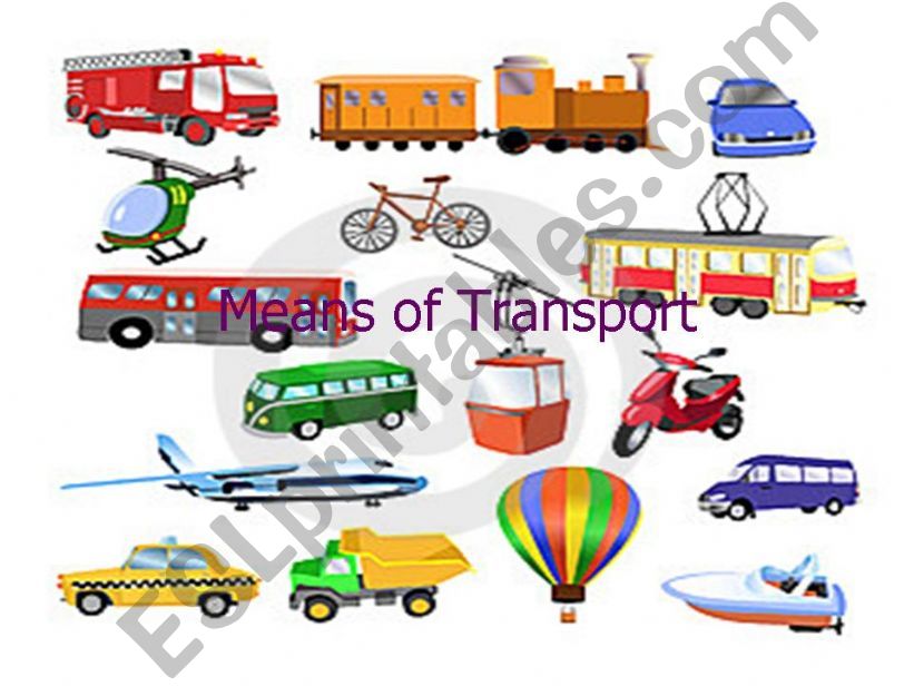 Means of Transport powerpoint