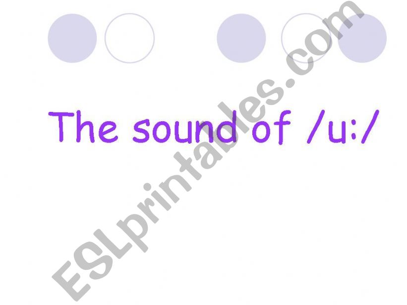 The /u:/ Sound powerpoint
