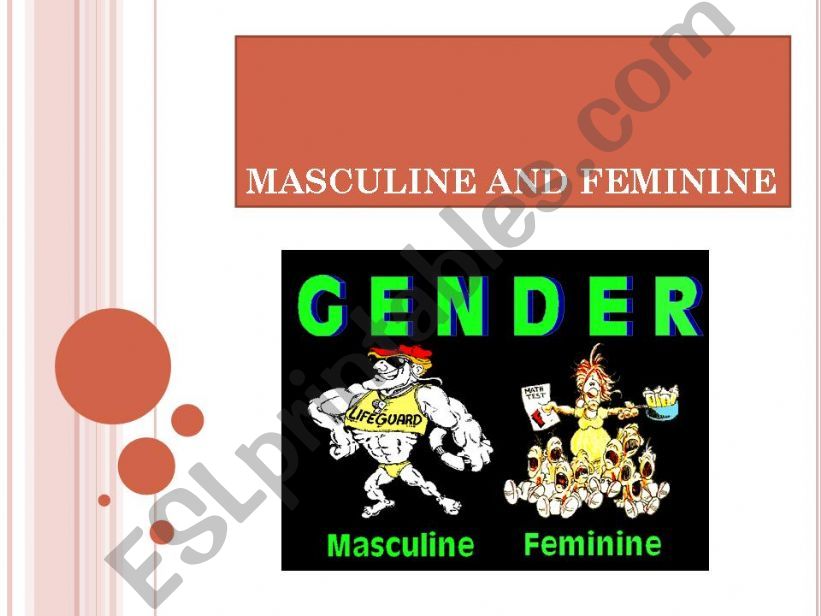 Masculine and Feminine powerpoint