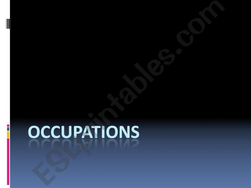occupations powerpoint