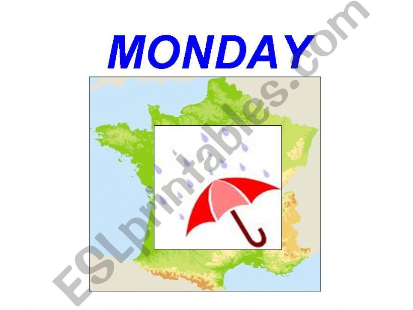 Days of the week with weather powerpoint