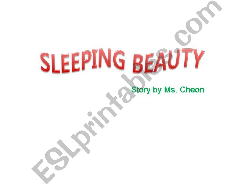 sleeping beauty - description powerpoint