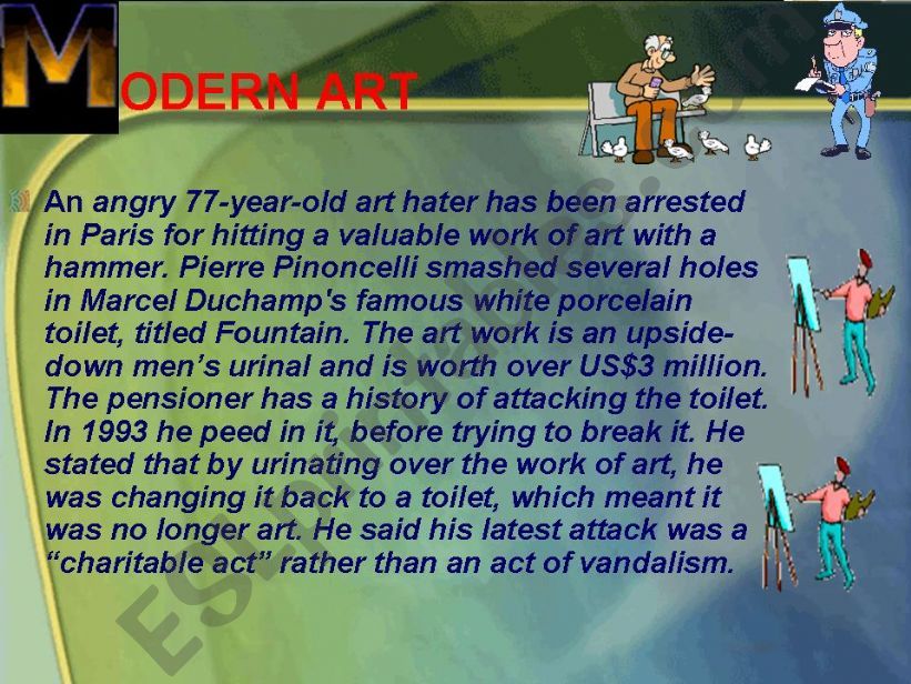 modern art powerpoint