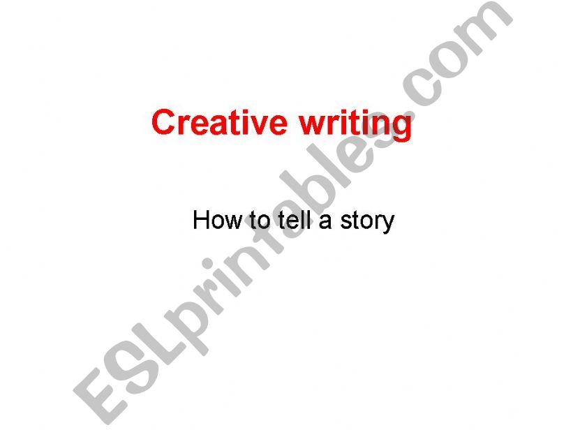 Creative writing powerpoint