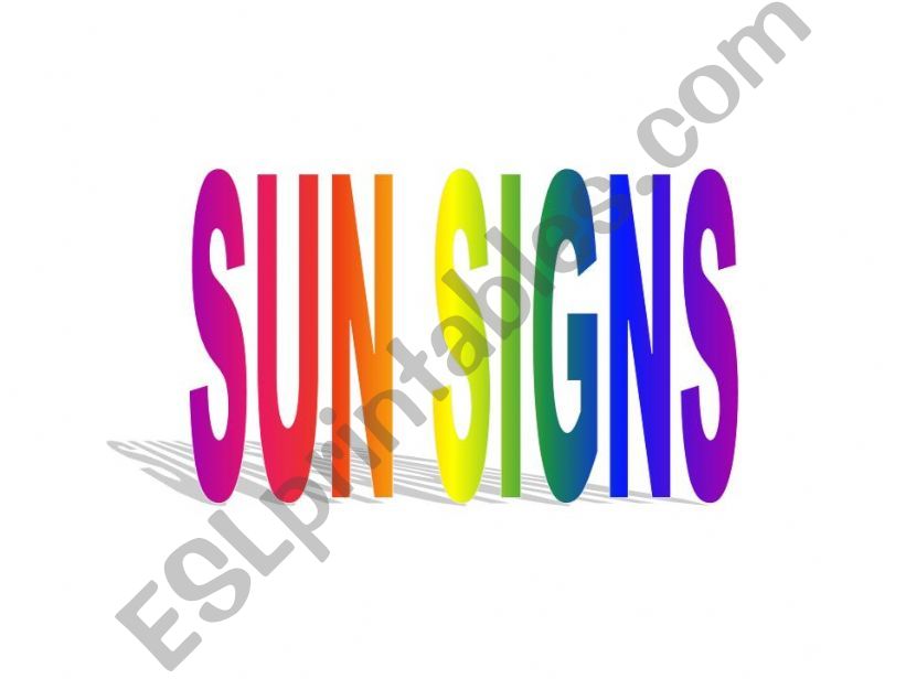 sun signs powerpoint