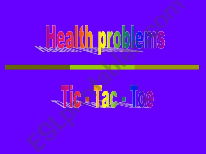 Health problems powerpoint