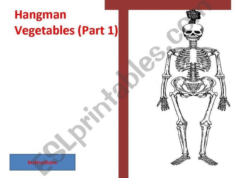 Hangman Vegetables Part 1 powerpoint