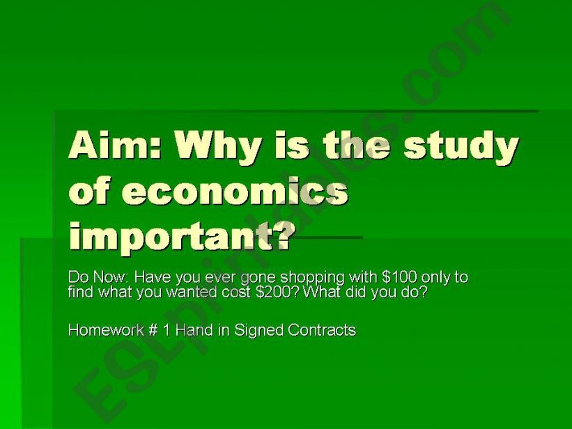 esl-english-powerpoints-why-is-the-study-of-economics-important