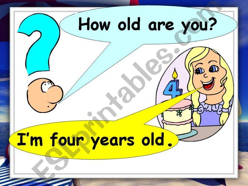 ESL - English PowerPoints: How old are you?