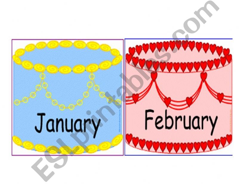 Months activity powerpoint