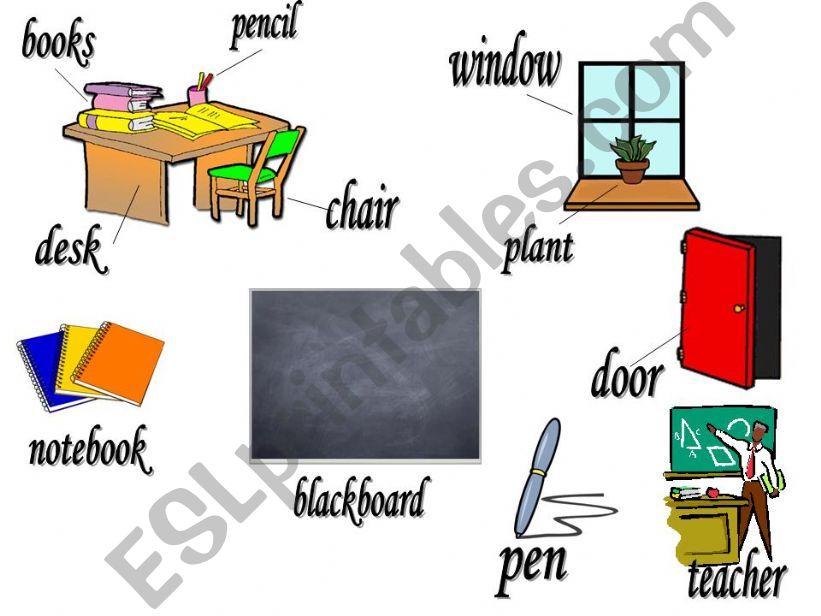 Classroom vocabulary powerpoint