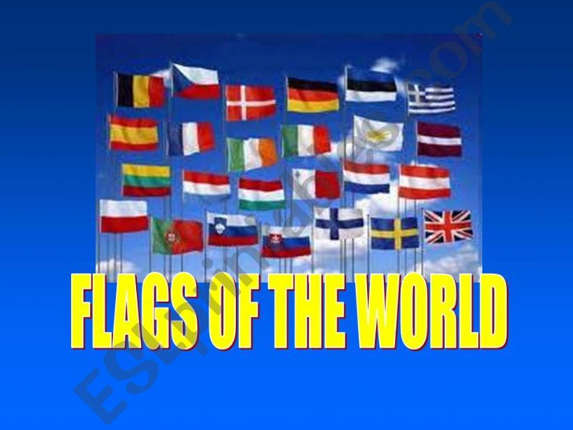 FLAGS OF THE WORLD powerpoint