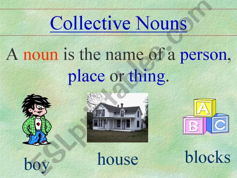 Collective nouns powerpoint