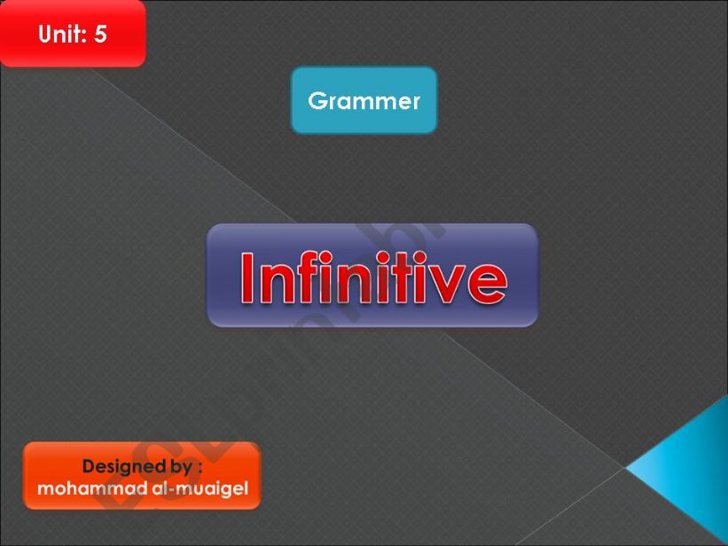 Infenitive powerpoint