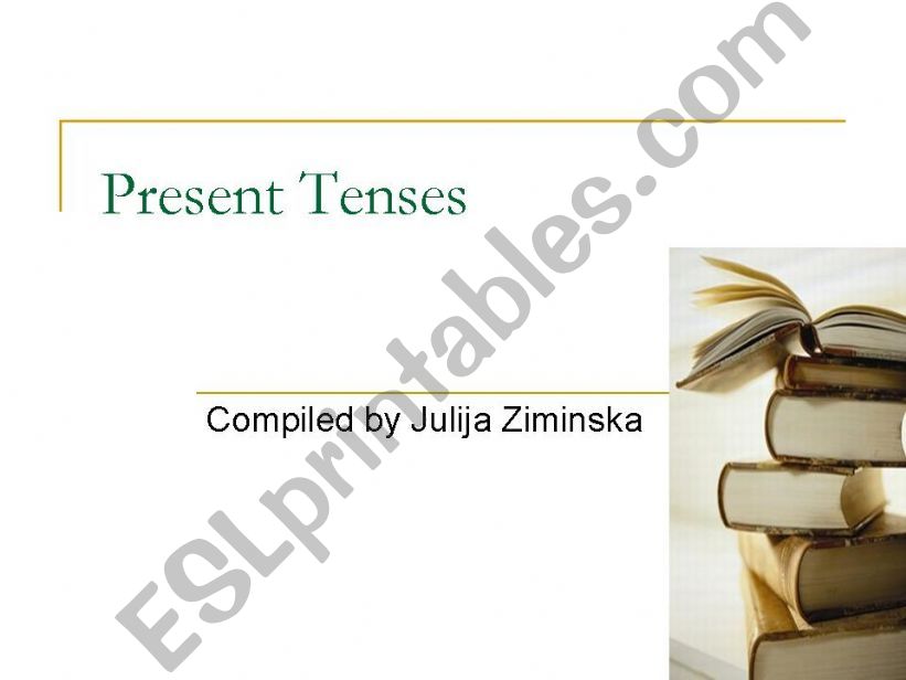 Present Tenses powerpoint