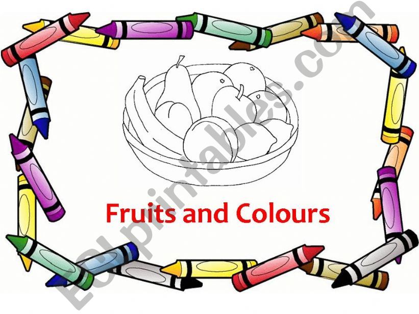 Fruits and Colours powerpoint