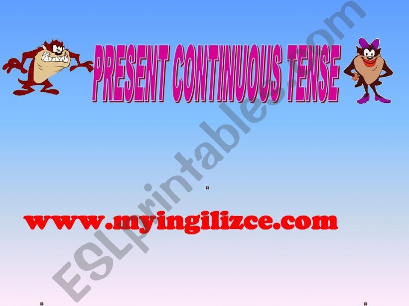 present continuous tense powerpoint