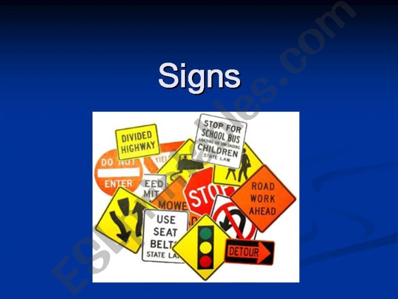 Signs powerpoint