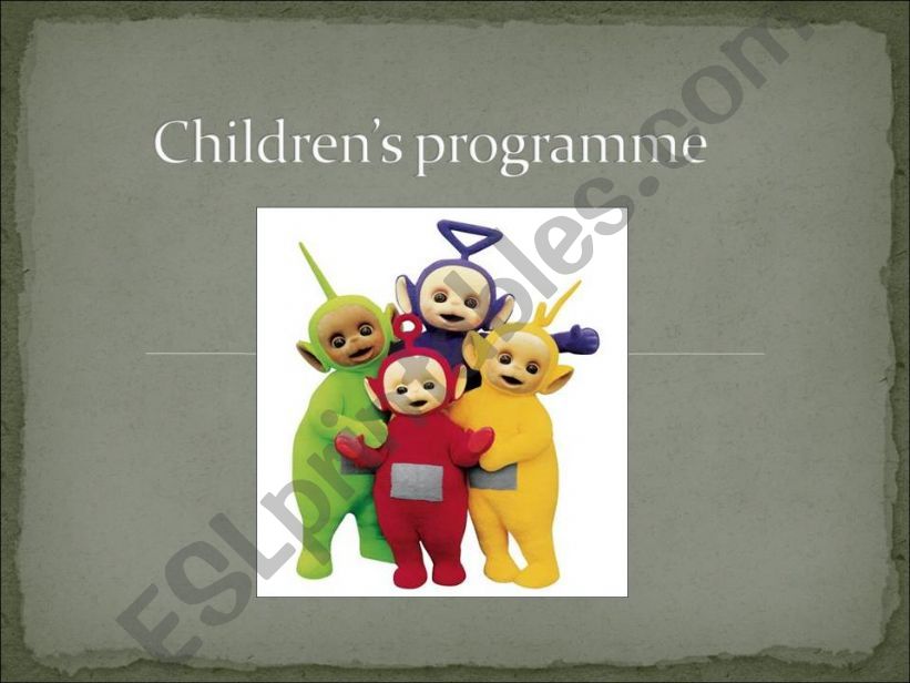 TV programmes powerpoint