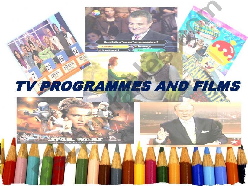 VOCABULARY OF TV PROGRAMMES AND FILMS