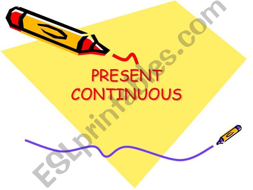 Present continuous ppt powerpoint