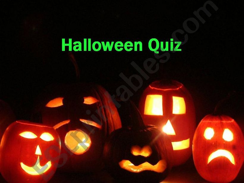 Halloween quiz powerpoint