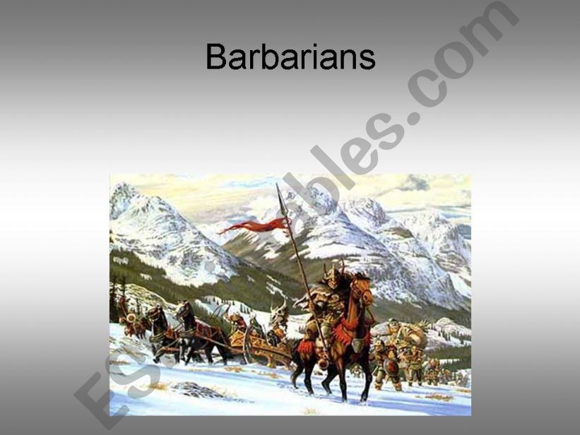 Barbarians PowerPoint powerpoint