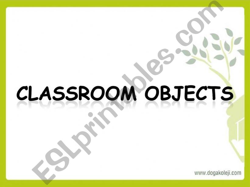 classroom objects powerpoint