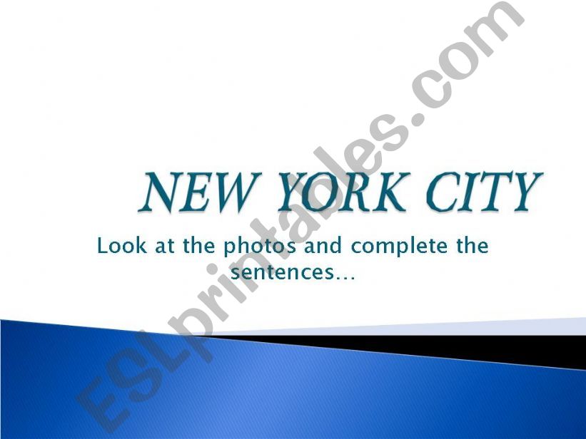 New York City postcard powerpoint