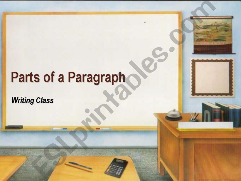 Parts of a Paragraph powerpoint