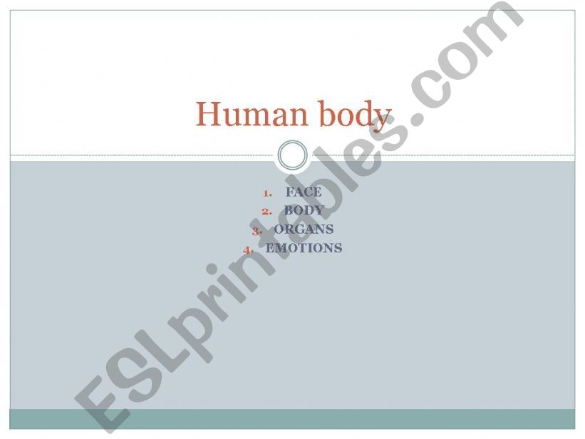 human body powerpoint