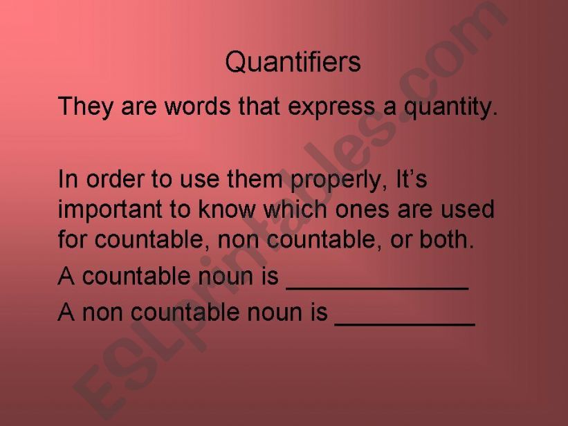 Quantifiers  powerpoint