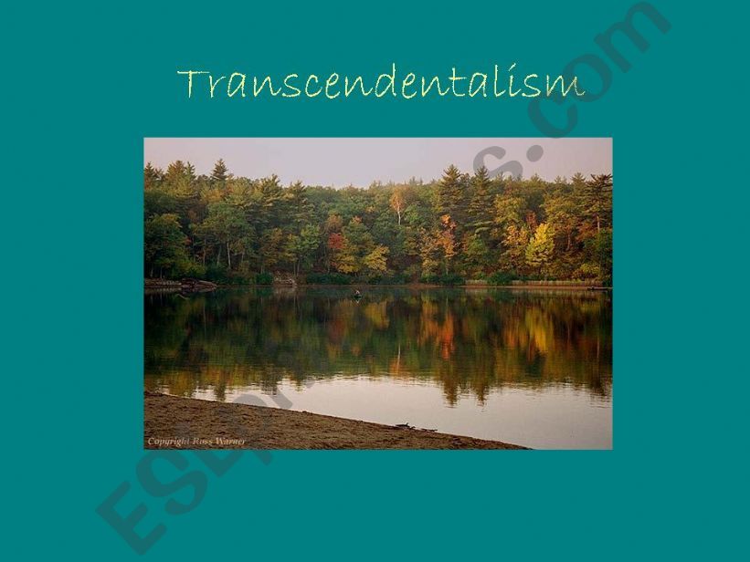Transcendentalism powerpoint