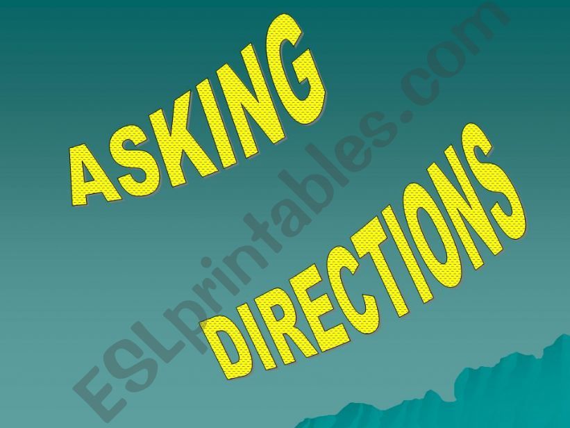 DIRECTIONS powerpoint