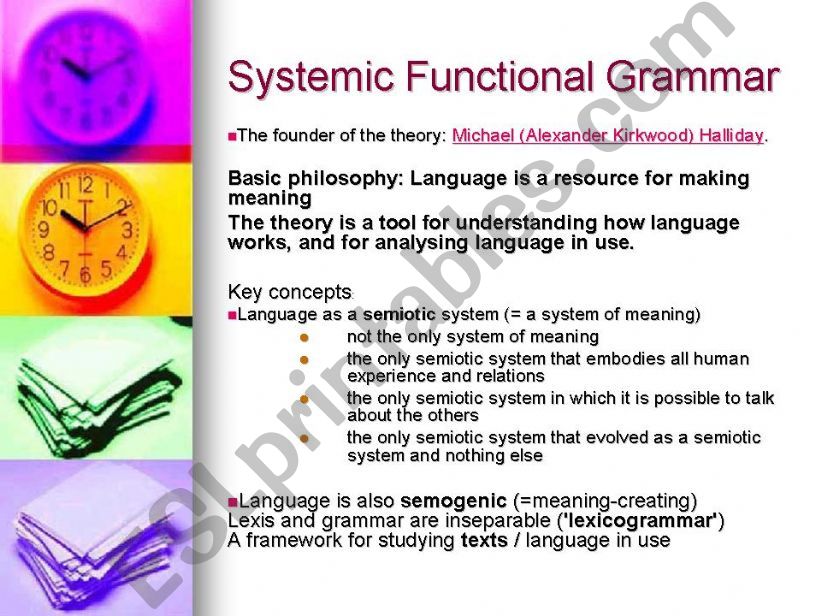 Systemic functional Grammar powerpoint