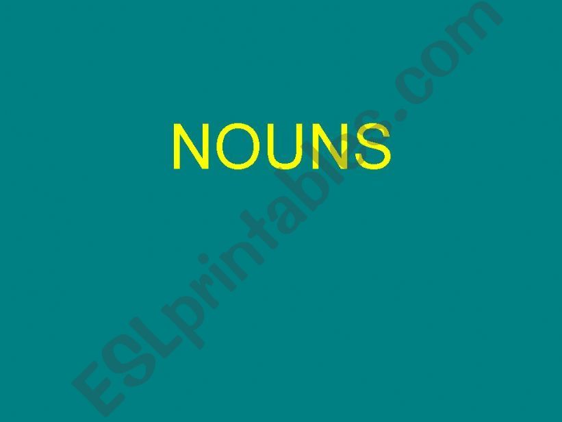 NOUNS powerpoint