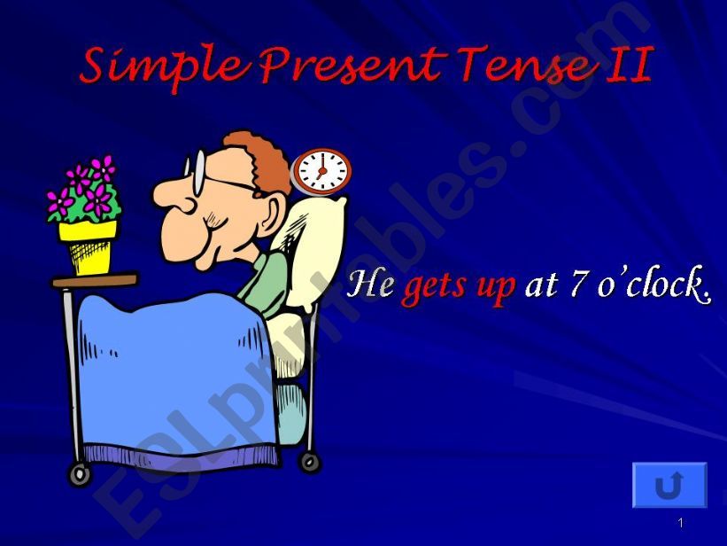 present simple with (he-she-it)