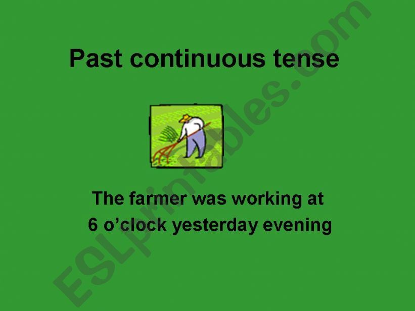 Past continuuos powerpoint