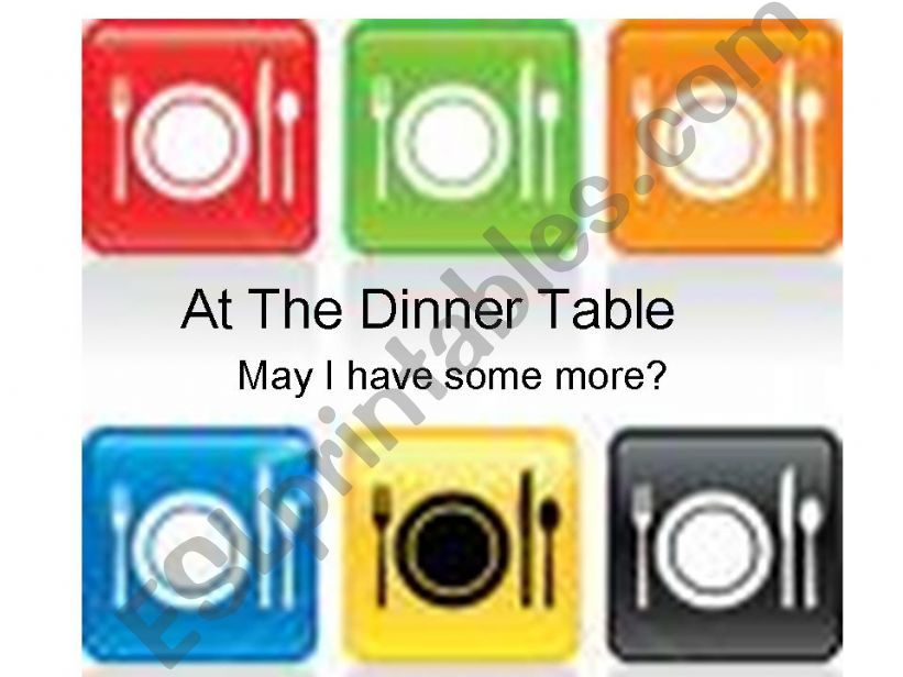 at the dinner table powerpoint