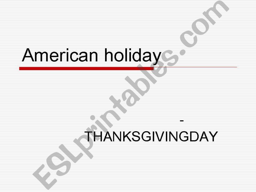 thanksgiving day powerpoint