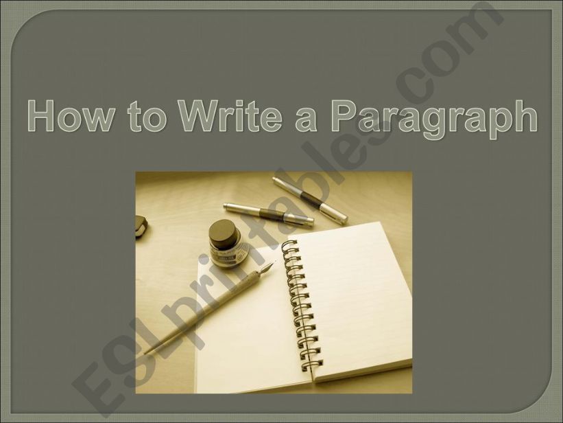 How to write a paragragh powerpoint