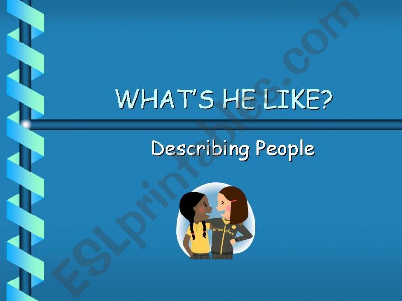 describing people powerpoint