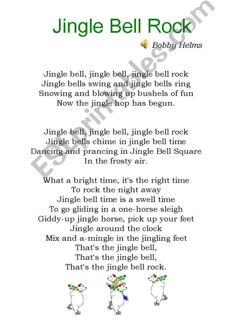 Jingle Bell Rock powerpoint