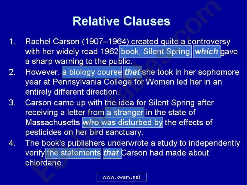 relative clause 1 powerpoint