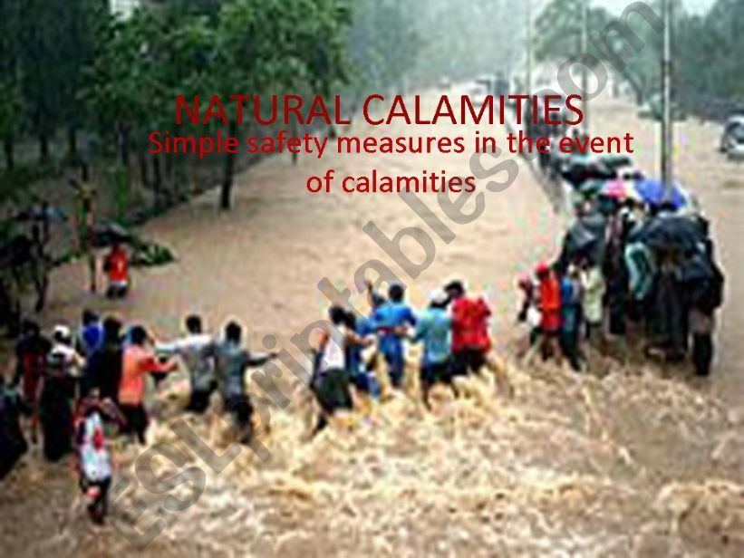 Natural calamities powerpoint