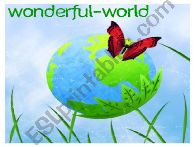 Wonderful world powerpoint